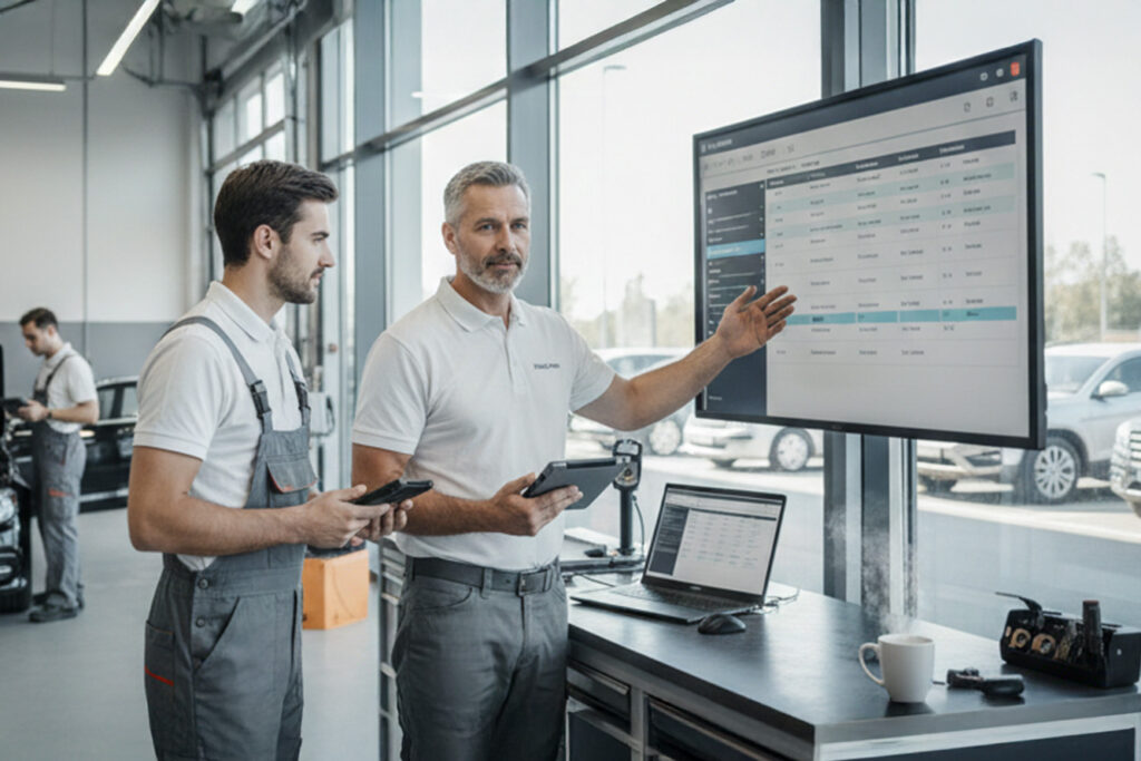 Werkstattleiter bei Autohaus Erdmannsky in Celle – Portraitfoto