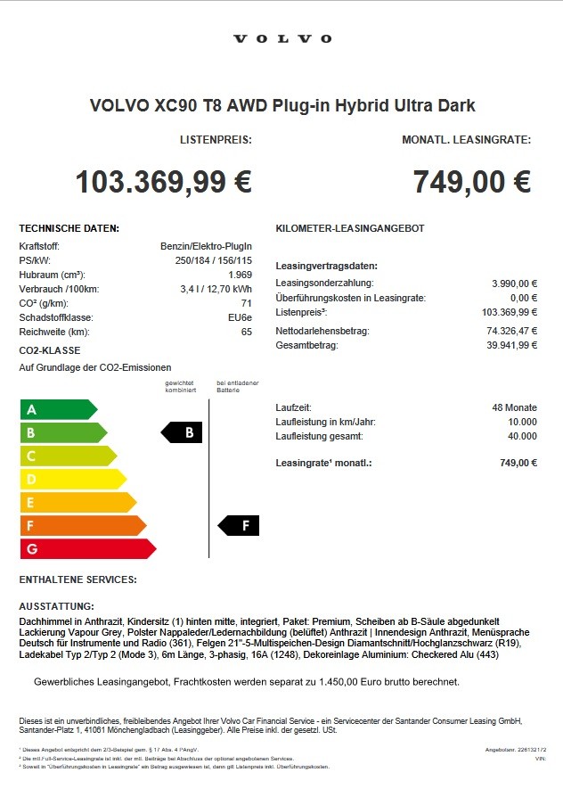 Volvo XC90 T8 Ultra Dark Plug-In Hybrid / Massage – Bild 7