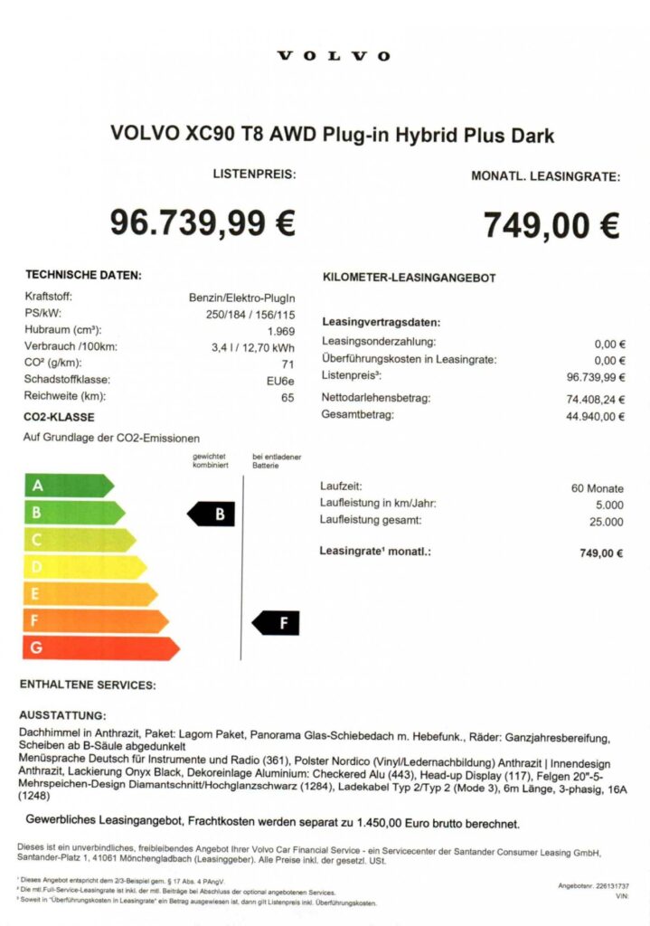 Volvo XC90 T8 Plus Dark Plug-In Hybrid / GJR / Pano – Bild 5